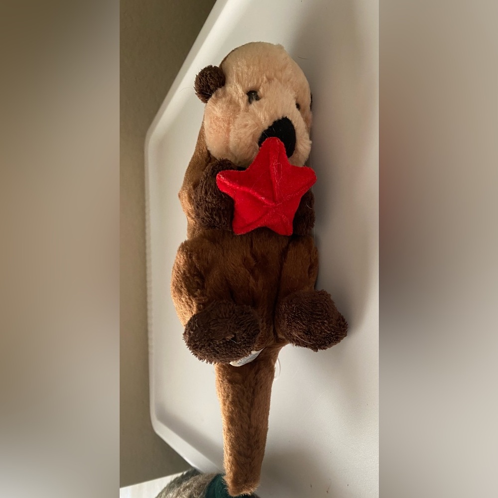 Sea World plush otter Mini Flopsie OTTO the Sea Otter 9 inch Stuffed Toy